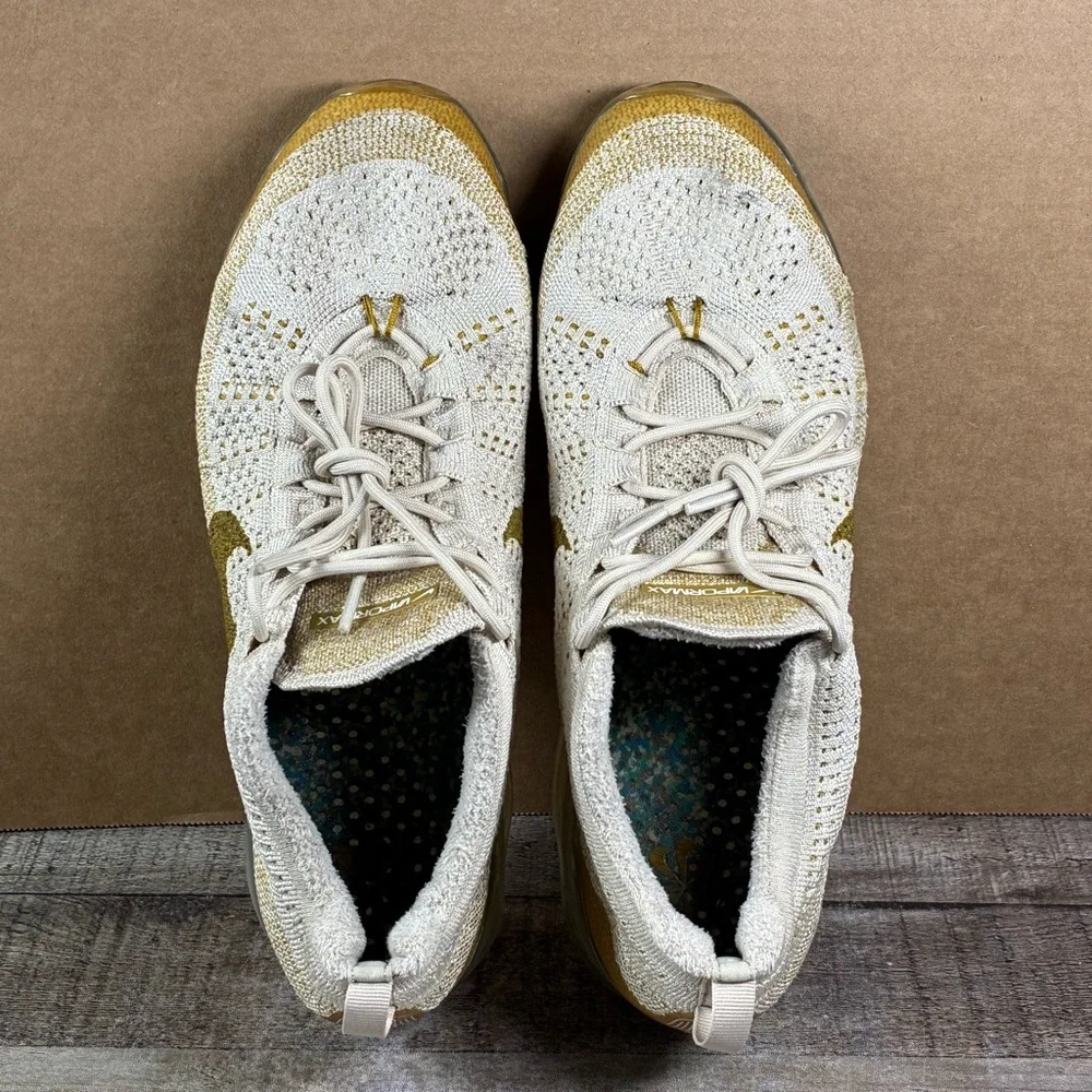 Nike Air Vapor Max Flyknit Sandrift Bronzine Men’s Shoes Sneakers Size 11 - Picture 9 of 11
